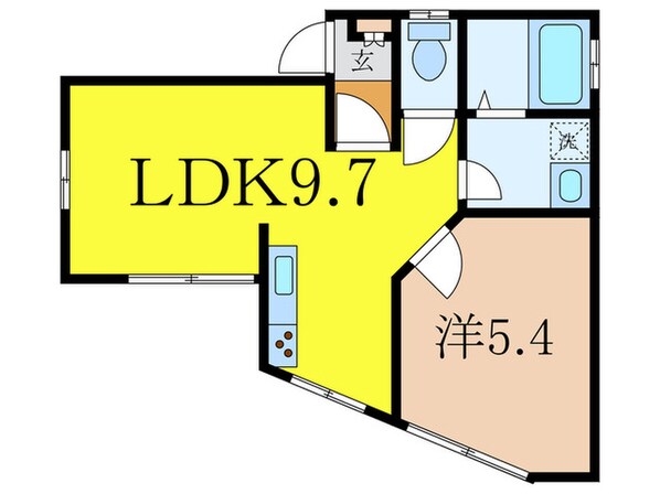 キャナルＫｕｒｉｈａｒａ　Ａ棟の物件間取画像